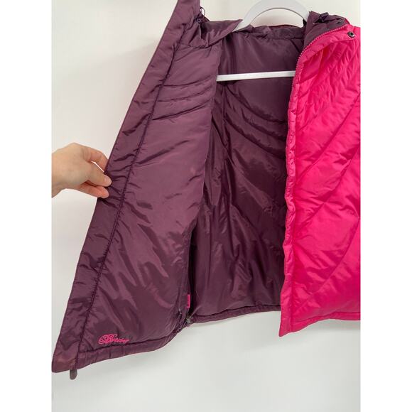 Burton Reversible Down Snowboard Jacket Pink Purple Size XS Women's - Picture 9 of 9